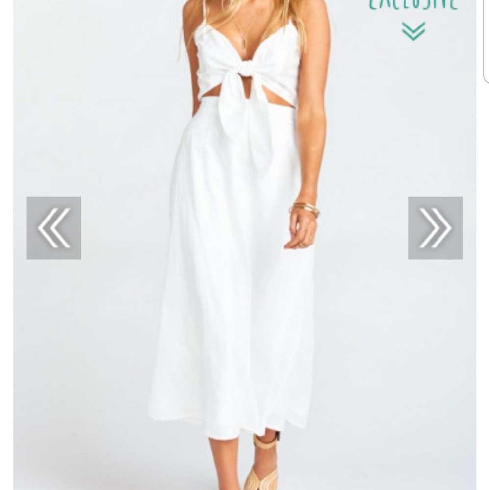 Show me your mumu moby tie dress, new with tags